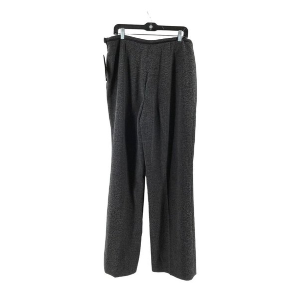 NWT Jones New York Women's Gray Mid Rise Flare Leg Side Zip Dress Pants Size 16 - Picture 4 of 12